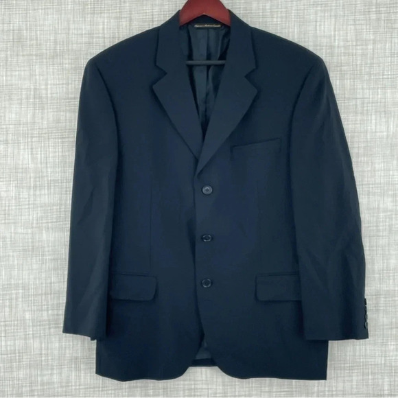 Jack Victor Montreal Men's Blazer super 100s black 0051 - Picture 1 of 10